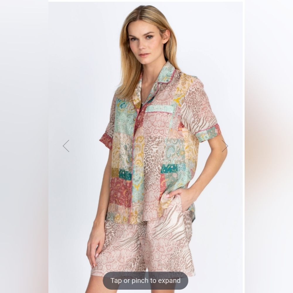 Johnny Was Workshop MARSEILLE GARDEN RESORT SHIRT